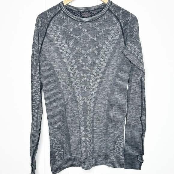 Lululemon Rest Less Pullover Long Sleeve in Heathered Black Large athletic gray - Picture 7 of 13